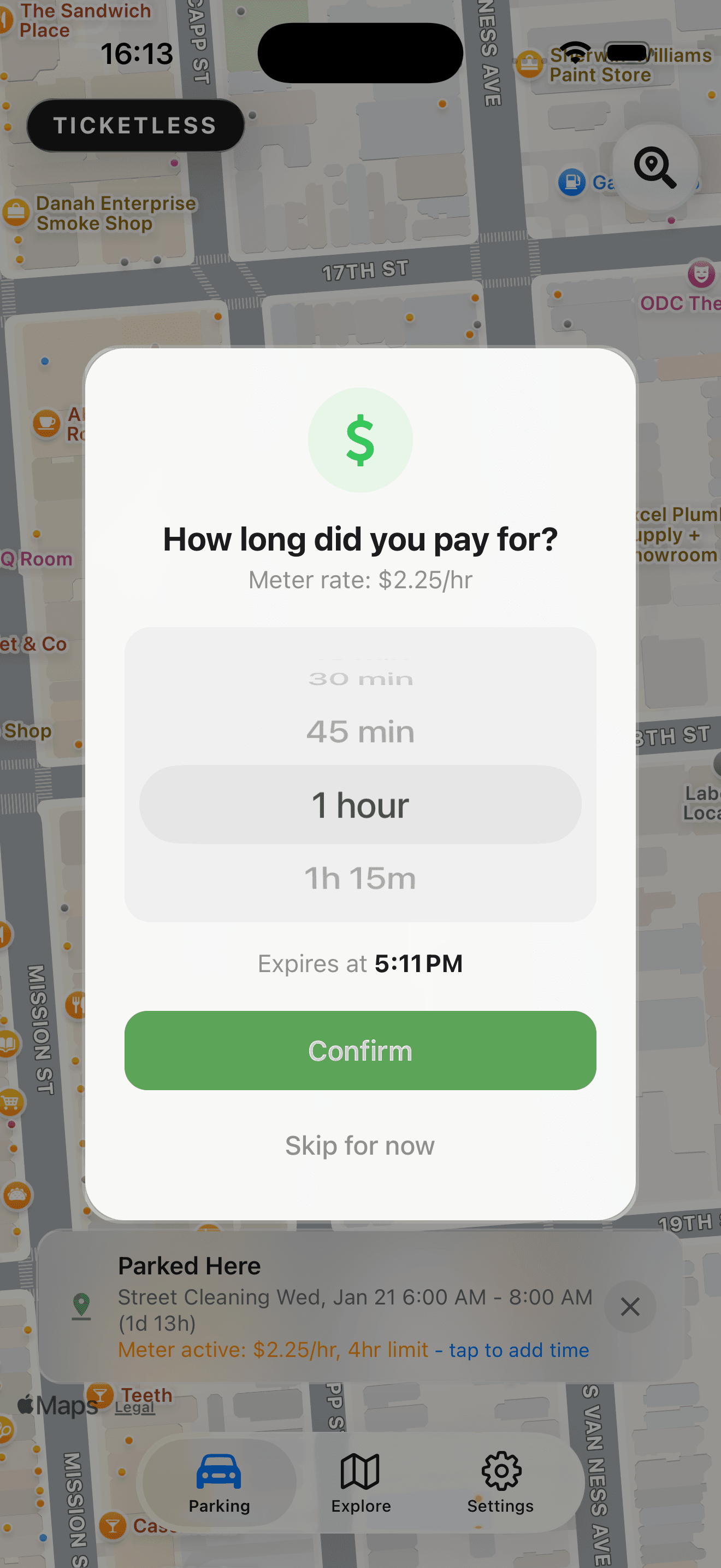 Track limits, paid or unpaid.